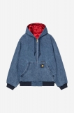 Carhartt OG Active Jacket 50th Anniversary Edition Denim - Blue / USA Red, Stone bleached Carhartt OG Active Jacket 50th Anniversary Edition Denim - Blue / USA Red, Stone bleached