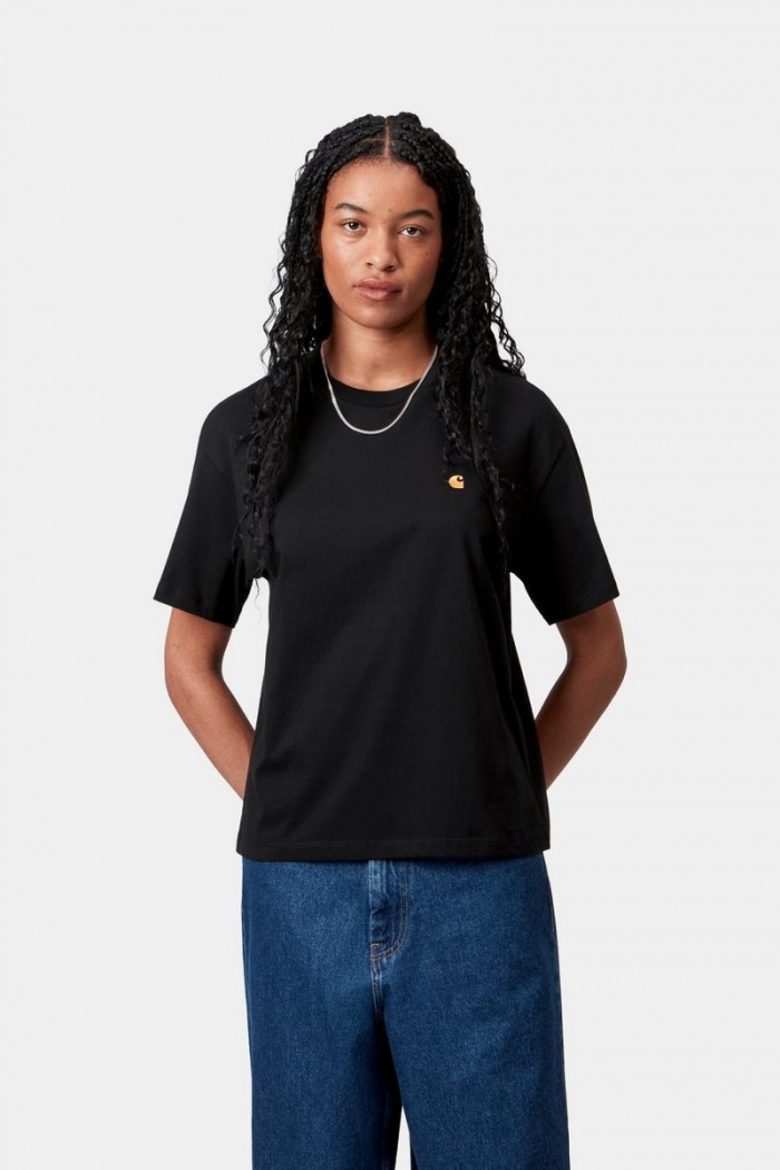 Carhartt S/S Chase T-Shirt - Black / Gold