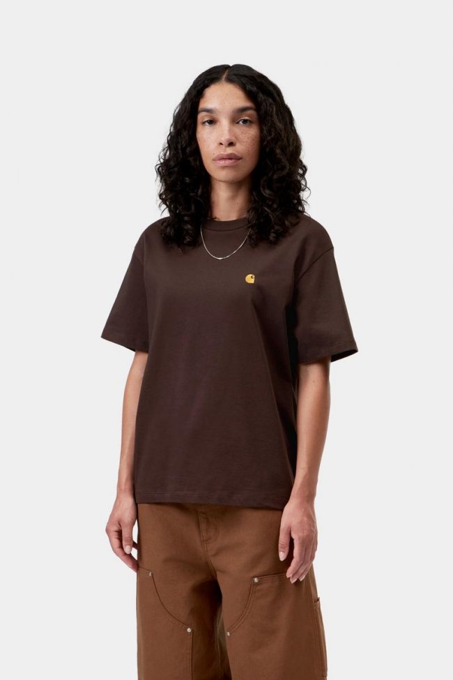 Carhartt S/S Chase T-Shirt - Palisander / Gold