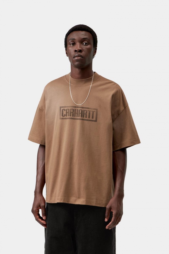 Carhartt S/S Bricky Man T-Shirt - WIP H Brown, Stone dyed