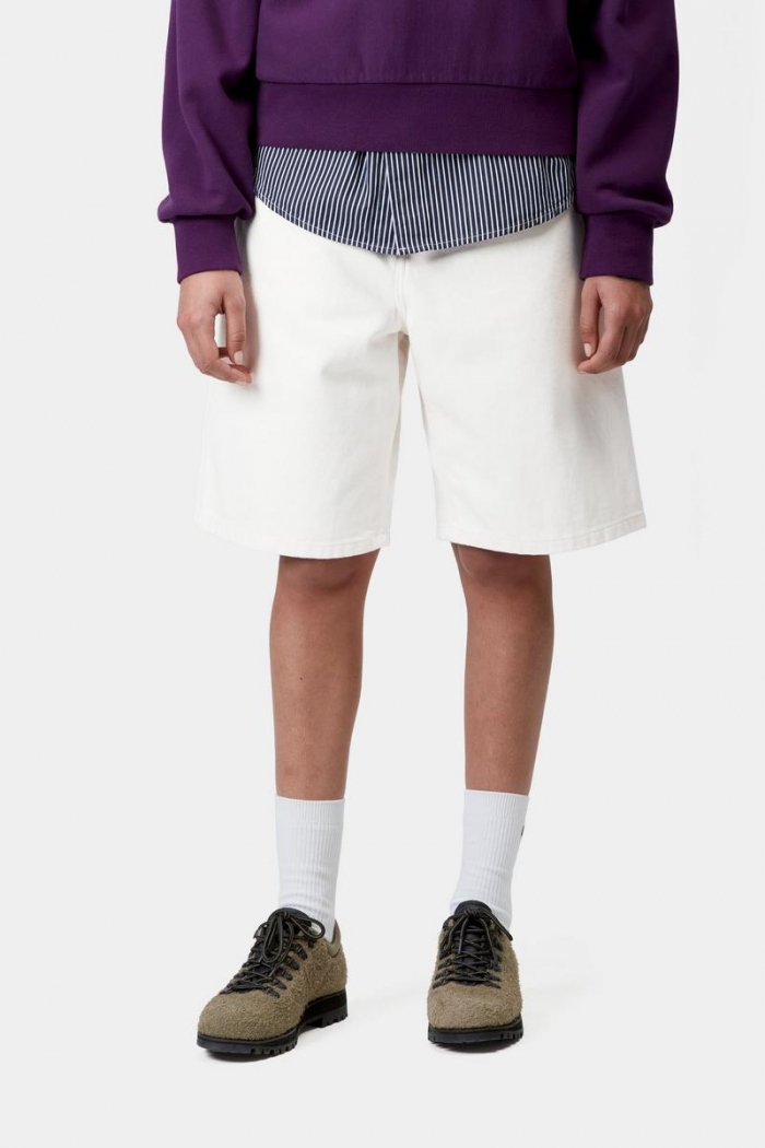 Carhartt Brandon Short - White, Rinsed