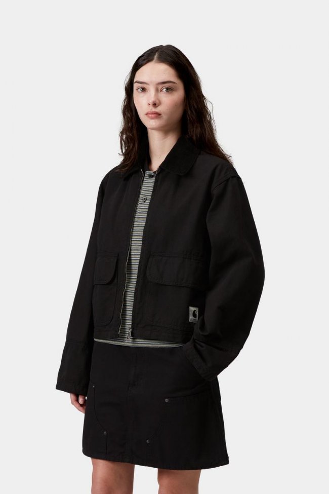 Carhartt Prescott Jacket - Black / Black, Garment dyed Carhartt Prescott Jacket - Black / Black, Garment dyed