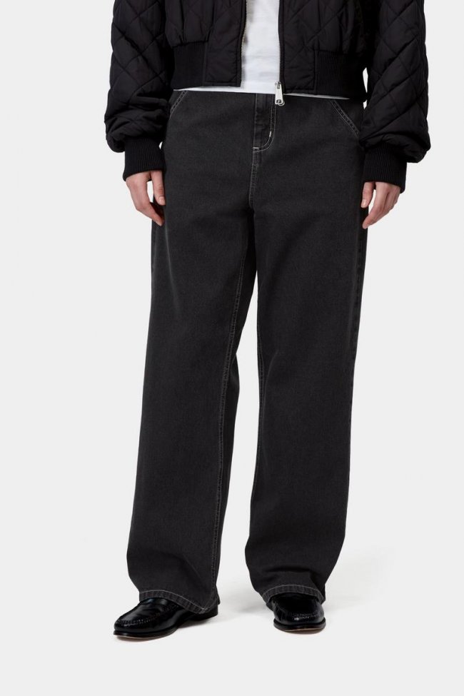 Carhartt Simple Pant - Black, Stone washed