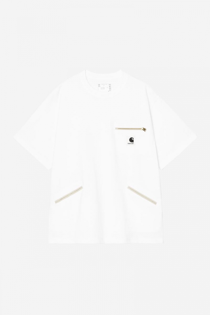 Carhartt sacai x Carhartt WIP Cotton Jersey T-Shirt - Sacai White