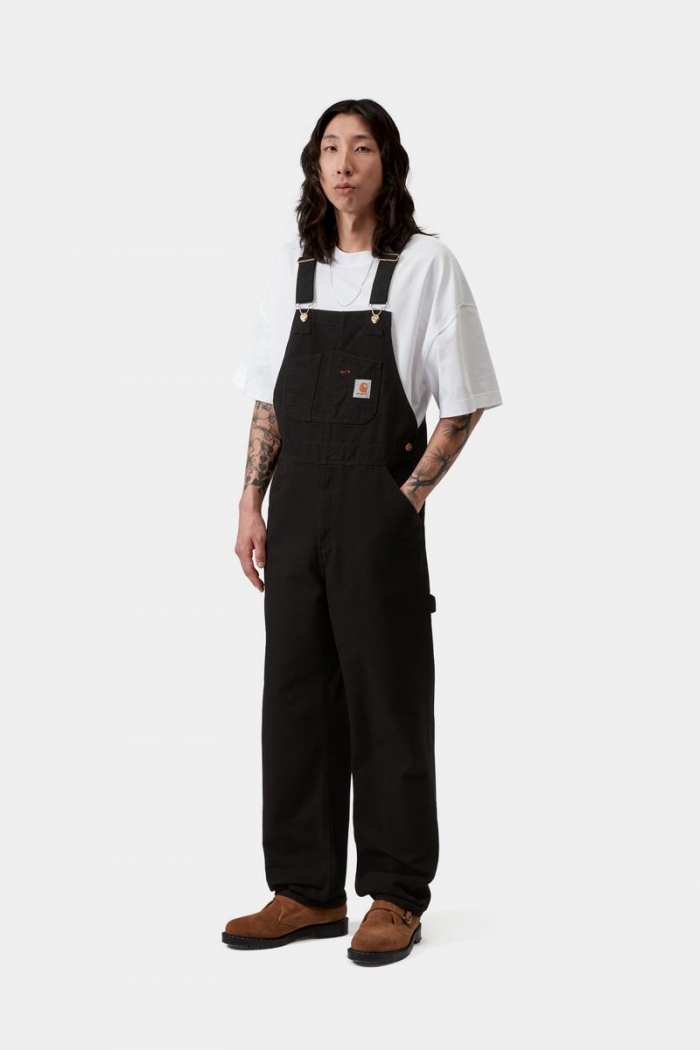 Carhartt Bib Overall - Black, Rinsed