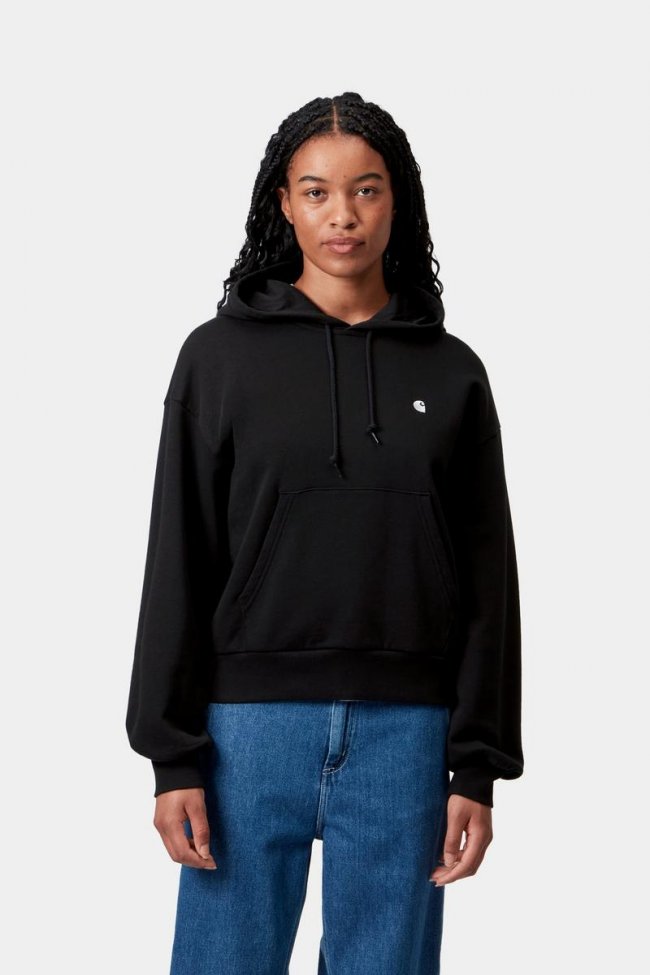 Carhartt Hooded Casey Sweatshirt - Black / Silver