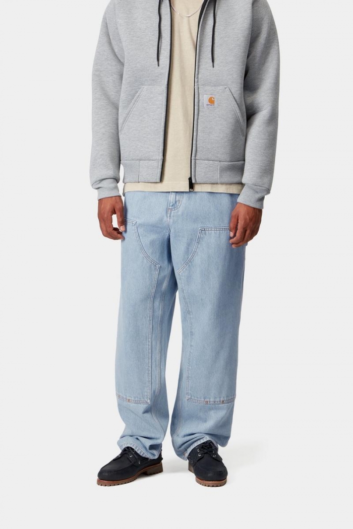 Carhartt Double Knee Pant - Blue, Heavy stone bleached