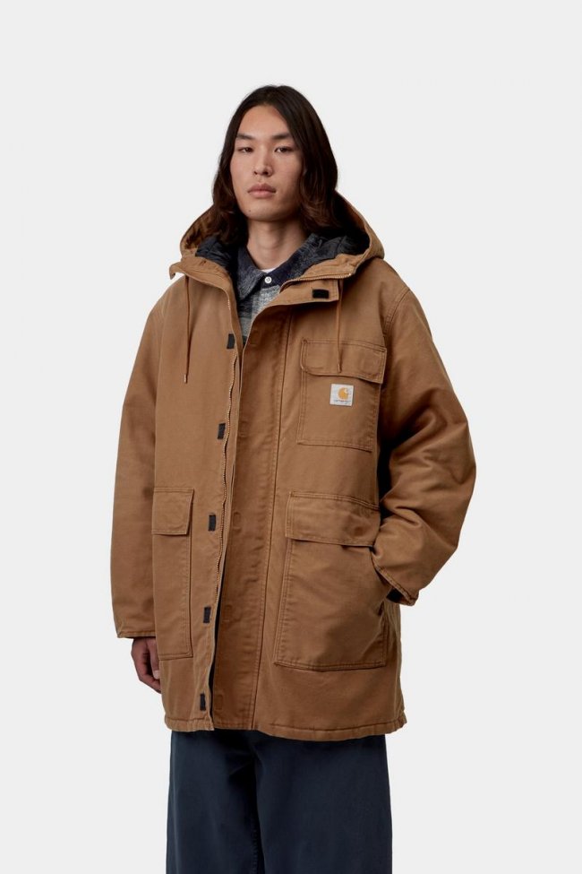Carhartt Boreal Parka - WIP H Brown, Stone canvas Carhartt Boreal Parka - WIP H Brown, Stone canvas