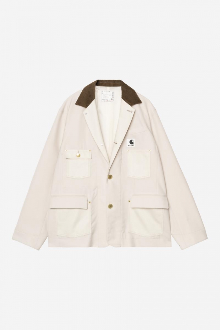 sacai x Carhartt WIP Suiting x Duck Jacket - Sacai Ivory