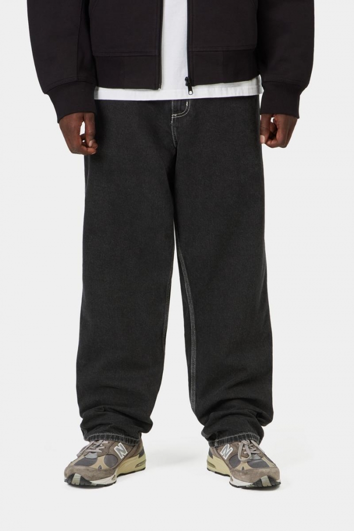 Carhartt Simple Pant - Black, Stone washed