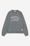 Carhartt WIP III Sweatshirt - Cozy Blue, Heavy stone wash