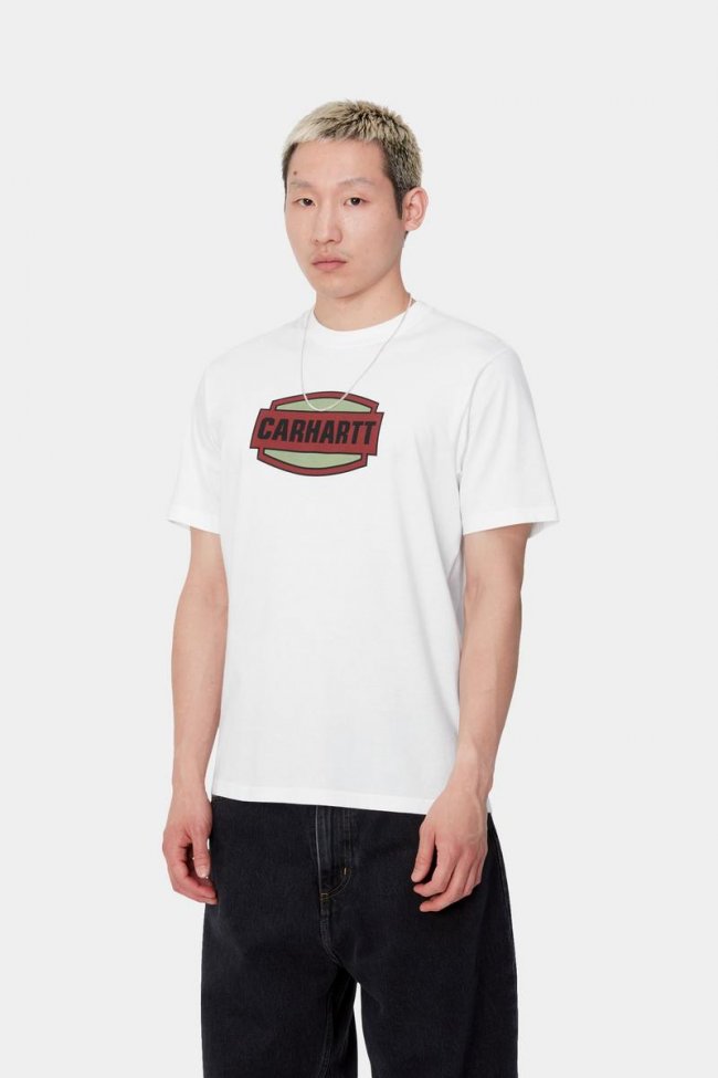 Carhartt S/S Press Script T-Shirt - White
