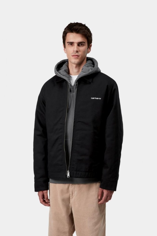 Carhartt Module Script Jacket - Black / White, Rigid