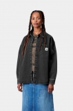 Carhartt Marly Shirt Jac - Black, Heavy stone wash Carhartt Marly Shirt Jac - Black, Heavy stone wash