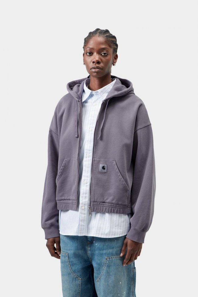 Carhartt Hooded Hoggard Jacket - Shady Purple, Garment dyed Carhartt Hooded Hoggard Jacket - Shady Purple, Garment dyed