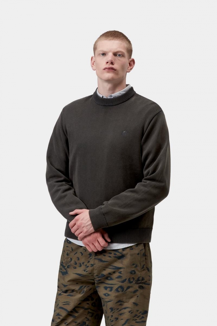 Carhartt Kori Sweater - Black, Garment dyed