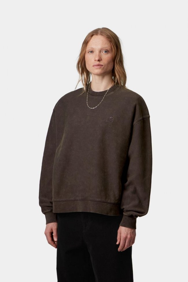 Carhartt Lambert Sweatshirt - Tobacco, Moon wash Carhartt Lambert Sweatshirt - Tobacco, Moon wash