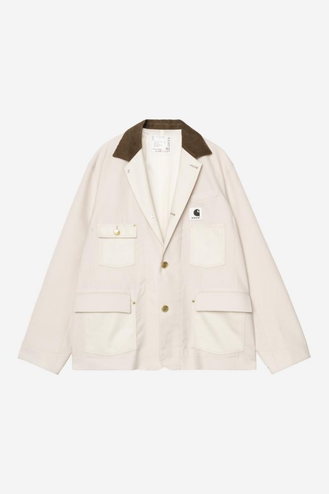 Carhartt sacai x Carhartt WIP Suiting x Duck Jacket - Sacai Ivory Carhartt sacai x Carhartt WIP Suiting x Duck Jacket - Sacai Ivory