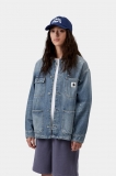 Carhartt OG Michigan Coat - Blue, Destroy wash, splatter Carhartt OG Michigan Coat - Blue, Destroy wash, splatter