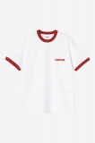 Carhartt S/S Ip Ringer T-Shirt - White / Red / Red