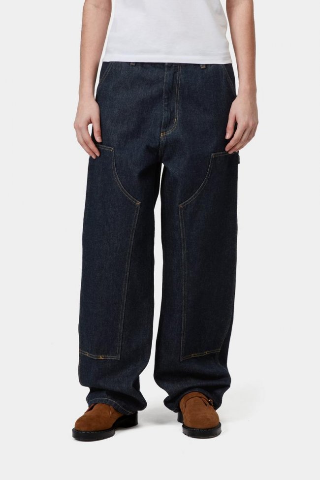 Carhartt Brandon Double Knee Pant - Blue, Rinsed Carhartt Brandon Double Knee Pant - Blue, Rinsed