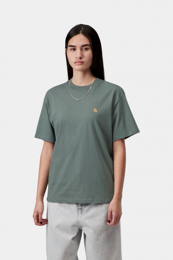 Carhartt S/S Chase T-Shirt - Velvet Green / Gold