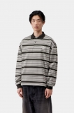 Carhartt L/S Devitt Rugby Shirt - Devitt Stripe, Shady Grey Carhartt L/S Devitt Rugby Shirt - Devitt Stripe, Shady Grey
