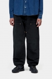 Carhartt Double Knee Pant - Black, Stone canvas Carhartt Double Knee Pant - Black, Stone canvas