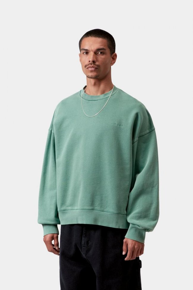 Carhartt Benton Sweatshirt - Lily, Garment dyed