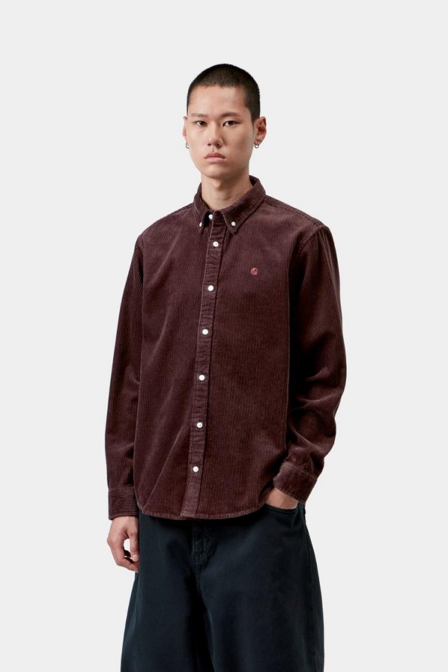 Carhartt L/S Madison Cord Shirt - Amarone