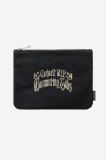 Carhartt Canvas Graphic Zip Wallet - Commuting Tales Embroidery, Black