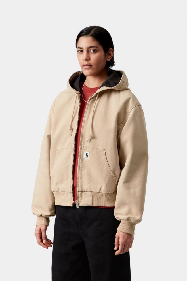 Carhartt OG Active Jacket - Dusty H Brown, Stone canvas