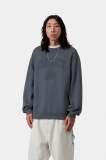 Carhartt Faded Pond Corps Sweatshirt - Deep Night, Heavy stone wash Carhartt Faded Pond Corps Sweatshirt - Deep Night, Heavy stone wash