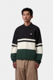 Carhartt L/S Austin Polo - Rugby Jacquard, Soot Carhartt L/S Austin Polo - Rugby Jacquard, Soot