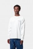 Carhartt L/S Script Embroidery T-Shirt - White / Black Carhartt L/S Script Embroidery T-Shirt - White / Black