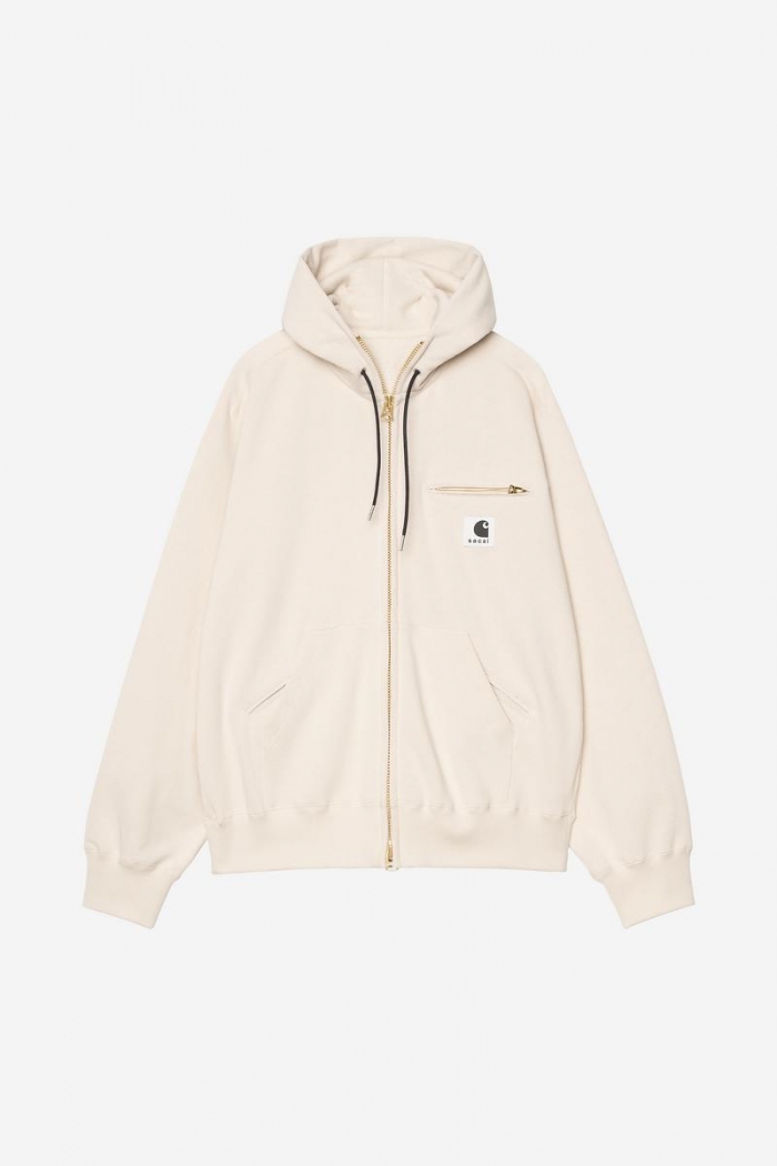 sacai x Carhartt WIP Cotton Jersey Hoodie - Sacai Ivory