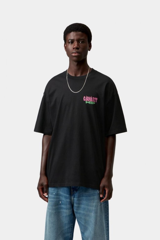 Carhartt S/S Luggage Label T-Shirt - Black