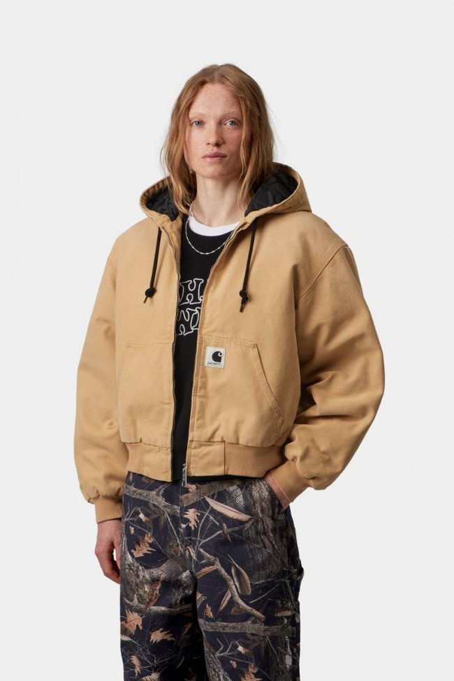Carhartt OG Active Jacket - WIP Dusty H, Stone canvas