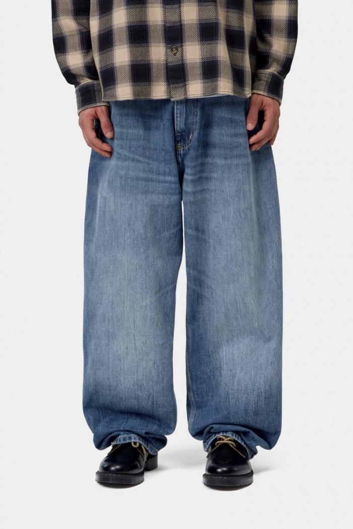 Carhartt OG Single Knee Pant - Blue, Marble used wash