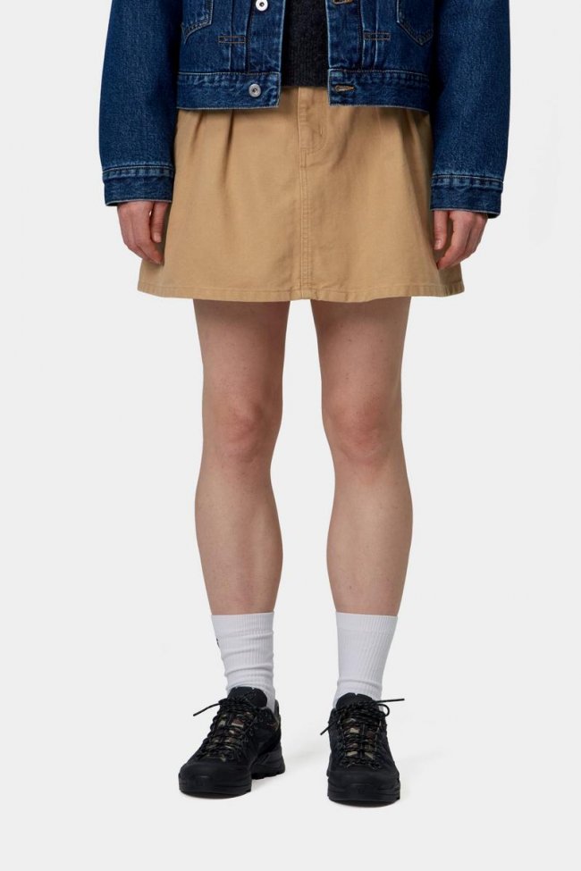 Carhartt Billie Single Knee Skirt - WIP Dusty H, Stone washed Carhartt Billie Single Knee Skirt - WIP Dusty H, Stone washed
