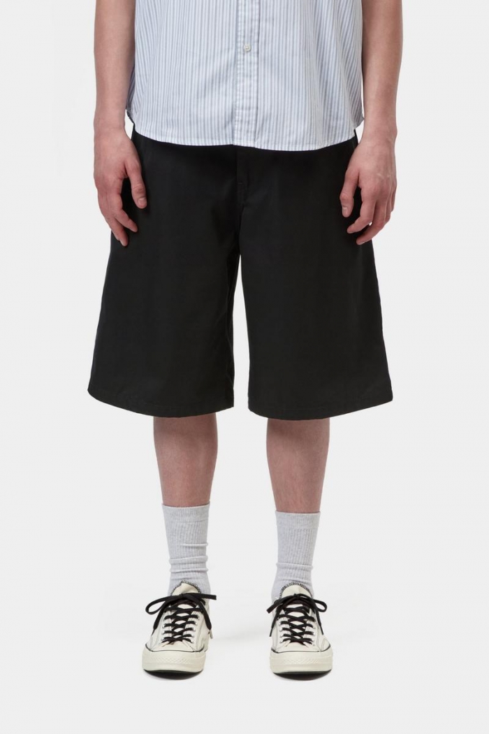 Carhartt Brader Short - Black, Rinsed