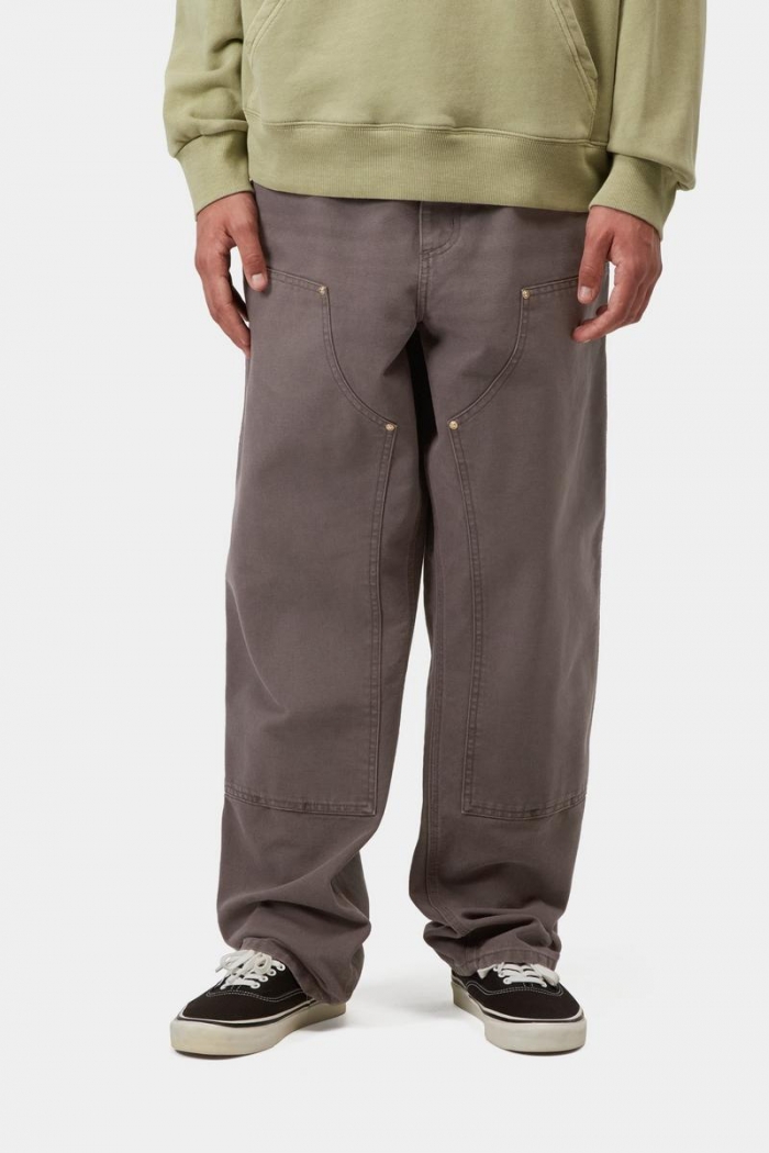 Carhartt Double Knee Pant - Shale, Stone canvas