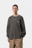 Carhartt L/S Vista Waffle T-Shirt - Black, Garment dyed Carhartt L/S Vista Waffle T-Shirt - Black, Garment dyed