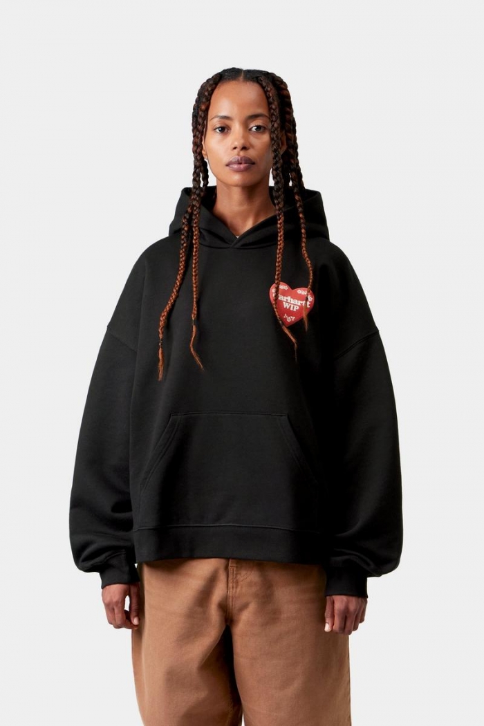 Carhartt Hooded Hartt Case Sweatshirt - Black