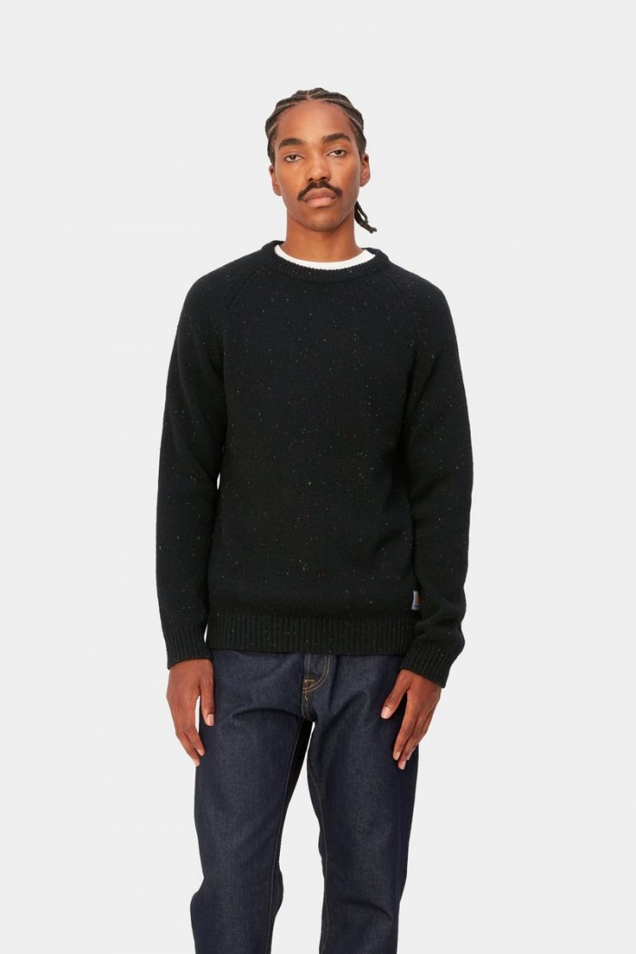 Carhartt Anglistic Sweater - Speckled Black