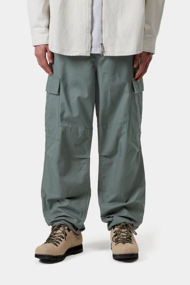 Carhartt Regular Cargo Pant - Velvet Green, Rinsed