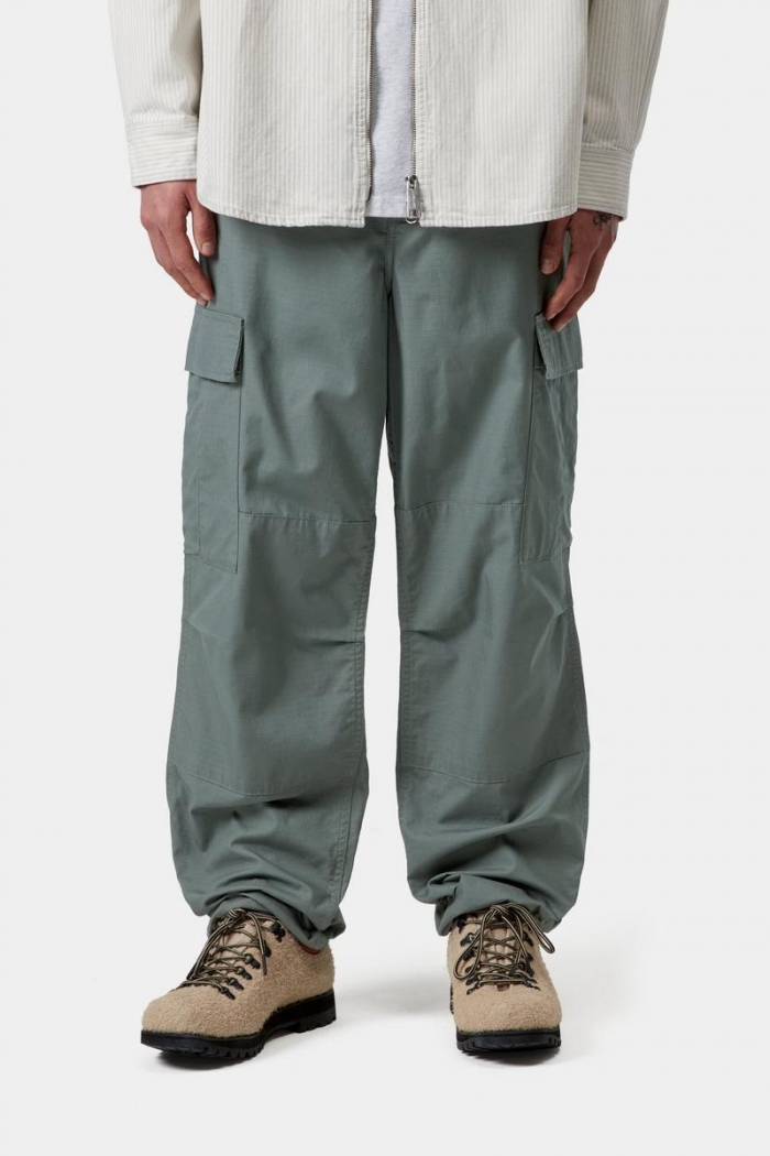 Carhartt Regular Cargo Pant - Velvet Green, Rinsed