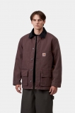 Carhartt Lander Coat - Palisander / Black, Stone washed Carhartt Lander Coat - Palisander / Black, Stone washed