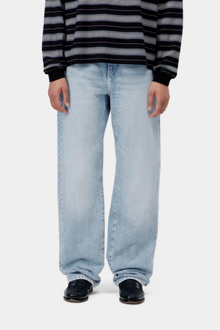Carhartt Noxon Pant - Blue, Heavy worn bleached