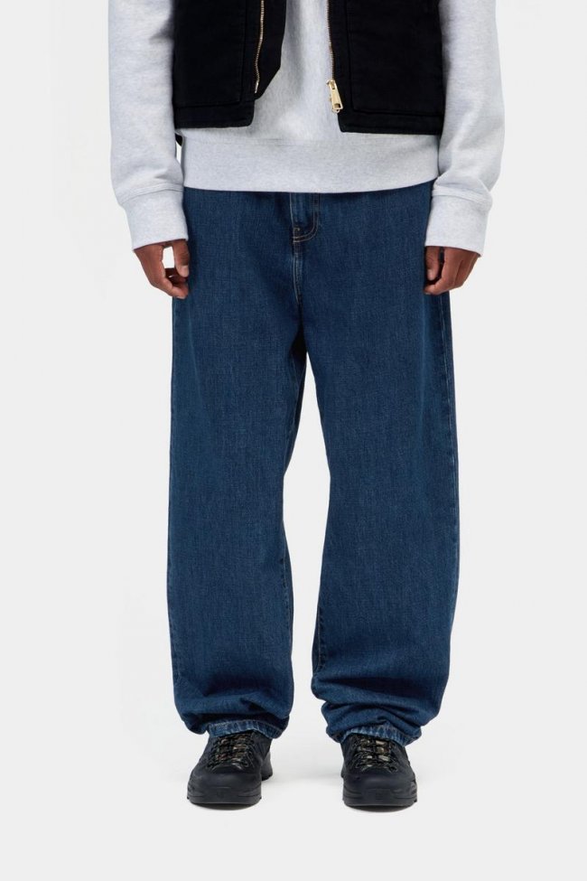 Carhartt Aaron Pant - Blue, Stone washed